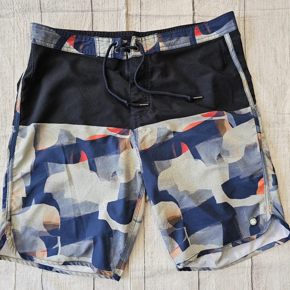 Jetty Men's •Size 36• Board Shorts Swim Trunk Pockets Adjustable Waist 9 Inch